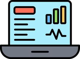 Dashboard Line Filled Icon vector