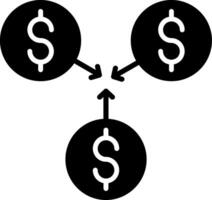 Incomes Glyph Icon vector