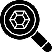 Research Glyph Icon vector
