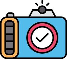 Camera Line Filled Icon vector