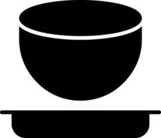 Bowl Glyph Icon vector