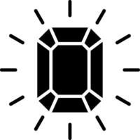 Gem Glyph Icon vector