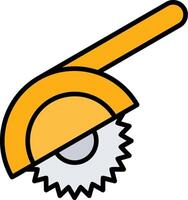 Mitre Saw Line Filled Icon vector