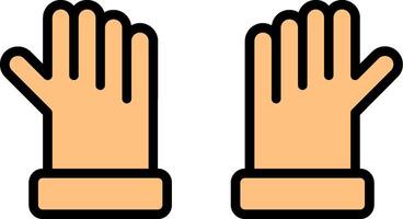 Gloves Line Filled Icon vector