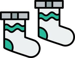 Socks Line Filled Icon vector