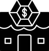 Pawn Shop Glyph Icon vector