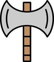 Axe Line Filled Icon vector