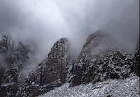 Zion Canyon Winter photo