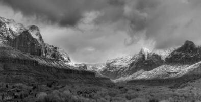 Zion Winter Panorama photo