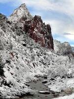 Sión cañón invierno foto