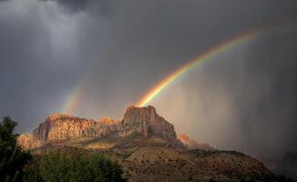 Zion National Park Rainbow photo