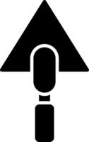 Trowel Glyph Icon vector