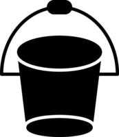 Bucket Glyph Icon vector