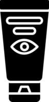 Eye Cream Glyph Icon vector