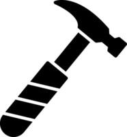 Hammer Glyph Icon vector