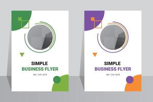 Modern business organization creative flyer brochure pamphlet design template vector