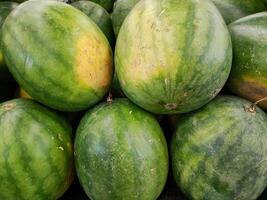 Full frame shot of watermelons for sale at market photo