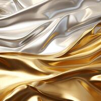 Foil texture silver gold satin material texture photo