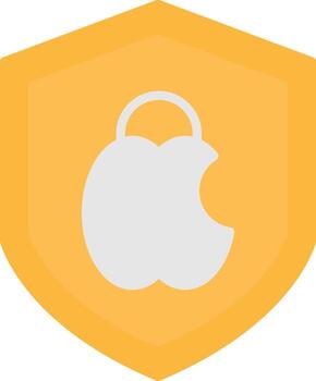Mac Security Flat Icon vector