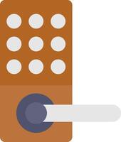 Lock Digital Flat Icon vector