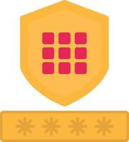 Code Security Flat Icon vector