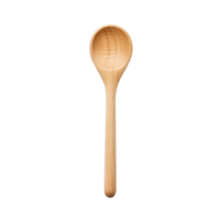 Handcrafted Wooden Ladle with a Long and Sturdy Handle png