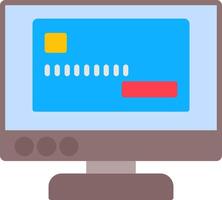 Online Payments Flat Icon vector