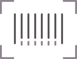 Bar Code Flat Icon vector