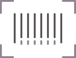 Bar Code Flat Icon vector