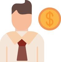 Sales Representative Flat Icon vector