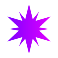 Y2K symbol. gradient shapes icon png