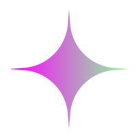 ano 2000 símbolo. gradiente formas ícone png