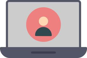 User Profile Flat Icon vector