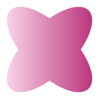 Y2K symbol. gradient shapes icon png