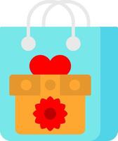 Gift Bag Flat Icon vector