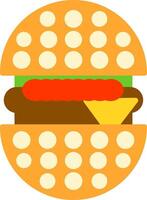 Burger Flat Icon vector