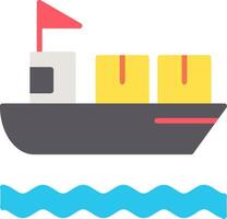 Ship Flat Icon vector