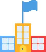 Building Flat Icon vector