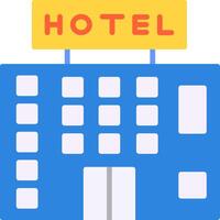 Hotel Flat Icon vector