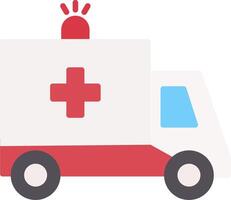 Ambulance Flat Icon vector