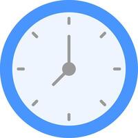 icono de reloj plano vector