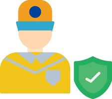 Security Official Flat Icon vector