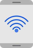 icono plano wifi vector