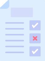 List Flat Icon vector