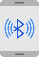 Bluetooth Flat Icon vector