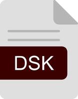 DSK File Format Flat Icon vector