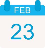 February Flat Icon vector