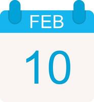 February Flat Icon vector