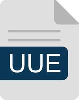 UUE File Format Flat Icon vector