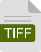 TIFF File Format Flat Icon vector